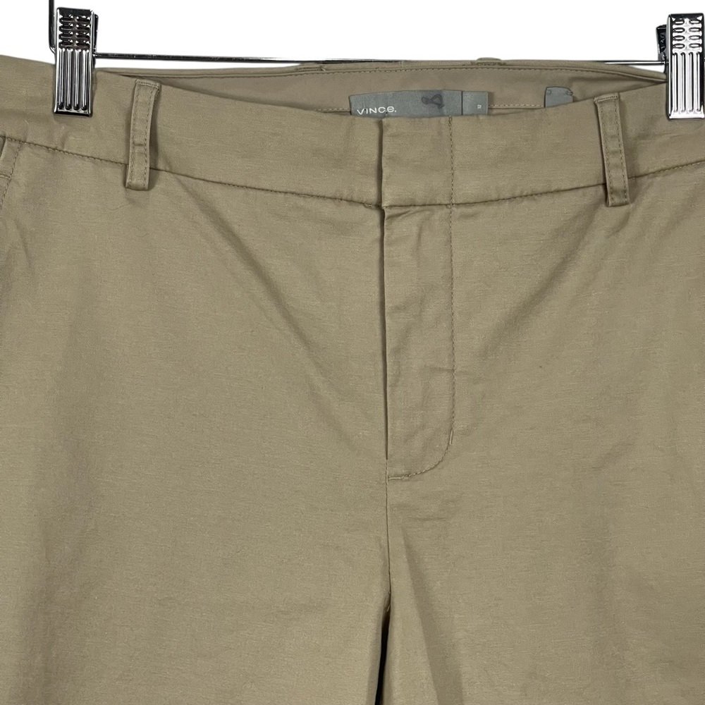 Vince Bermuda Shorts Side Buckle Cotton Size 12 NEW - Picture 3 of 10